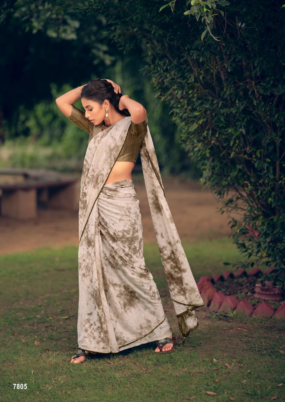 Kashvi Almora Latest Designer Fancy Festive Wear Georgette Saree Collection